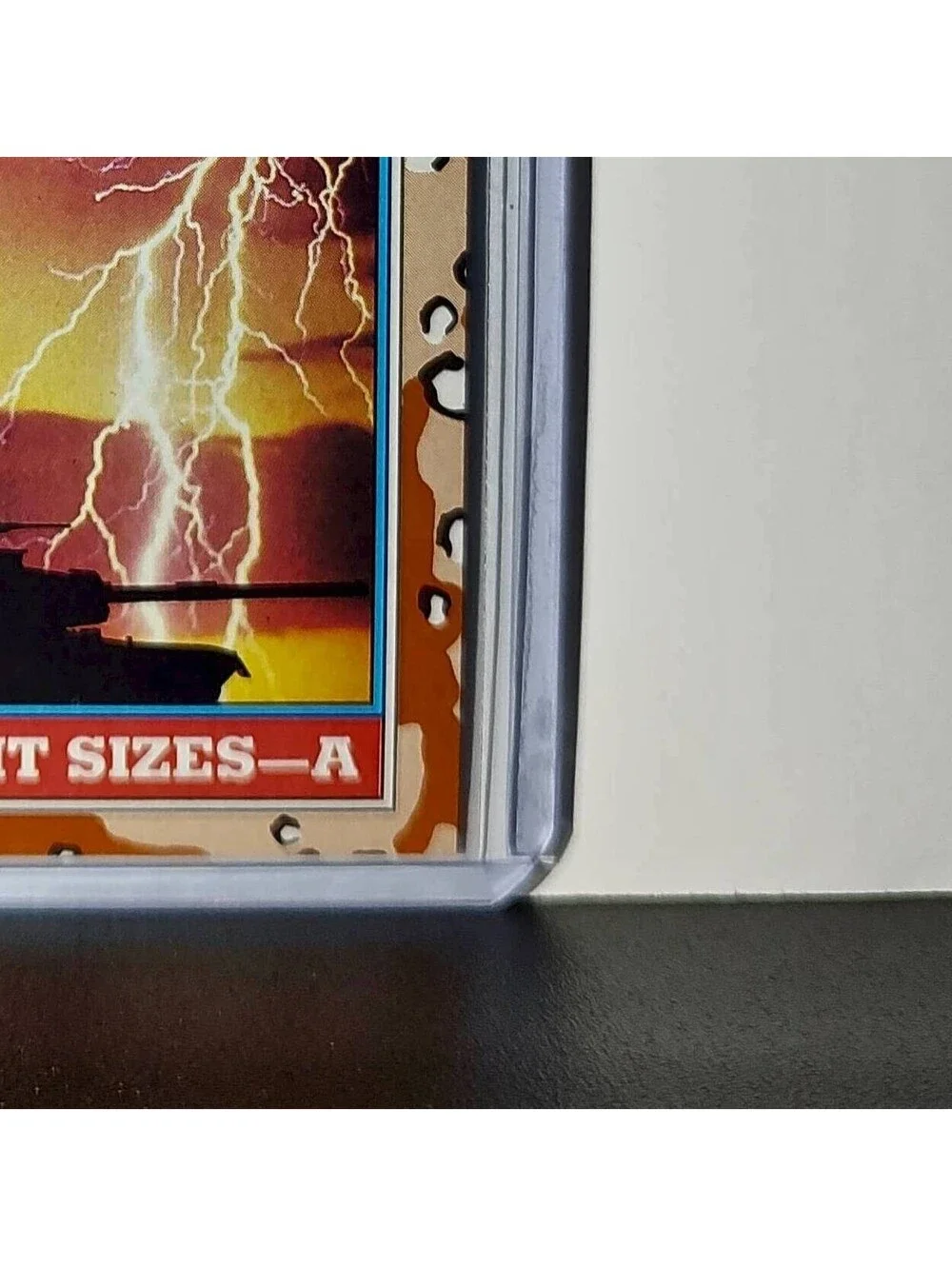 Unit Sizes – A 1991 Topps Desert Storm #141 Card